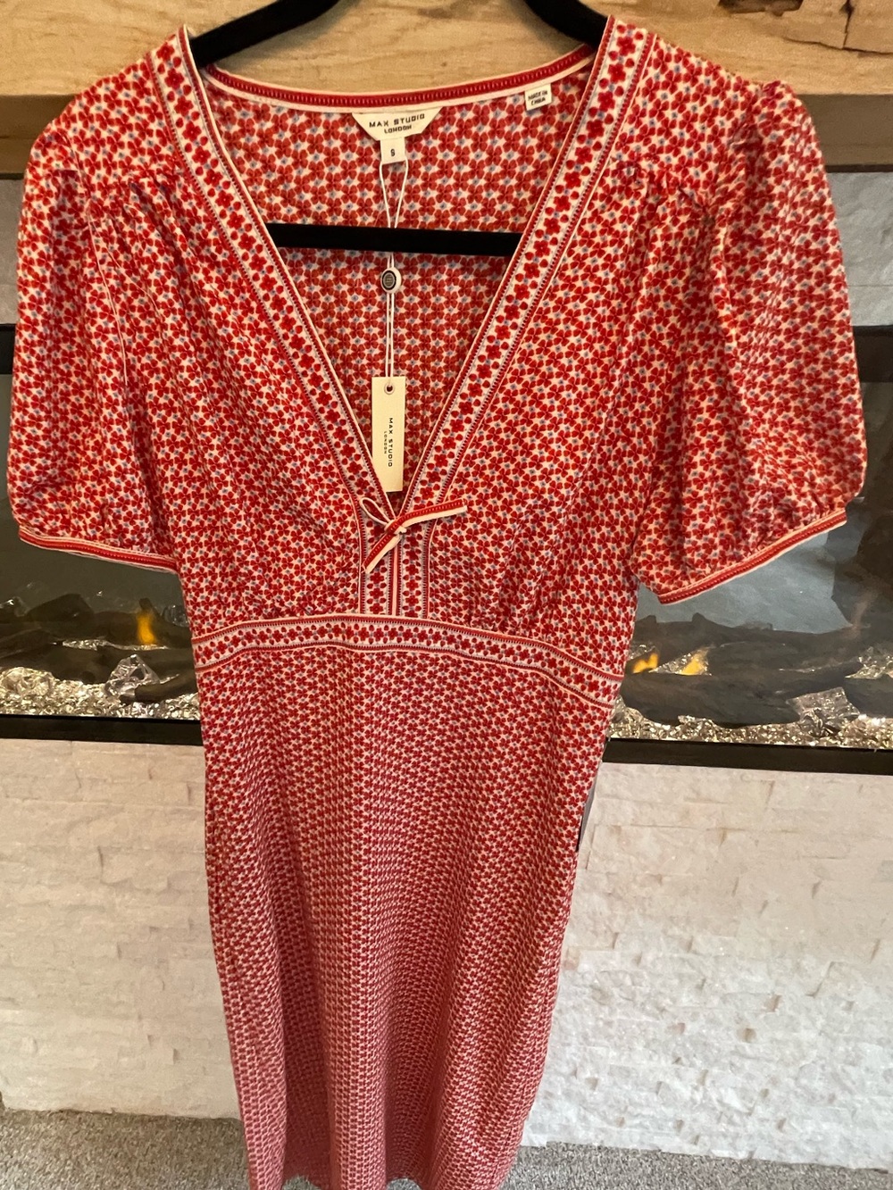 Max Studio Red Clover Maxi Dress